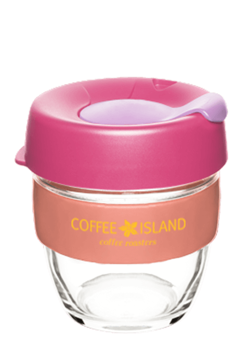 Glass Keep Cup Salmon 8οz