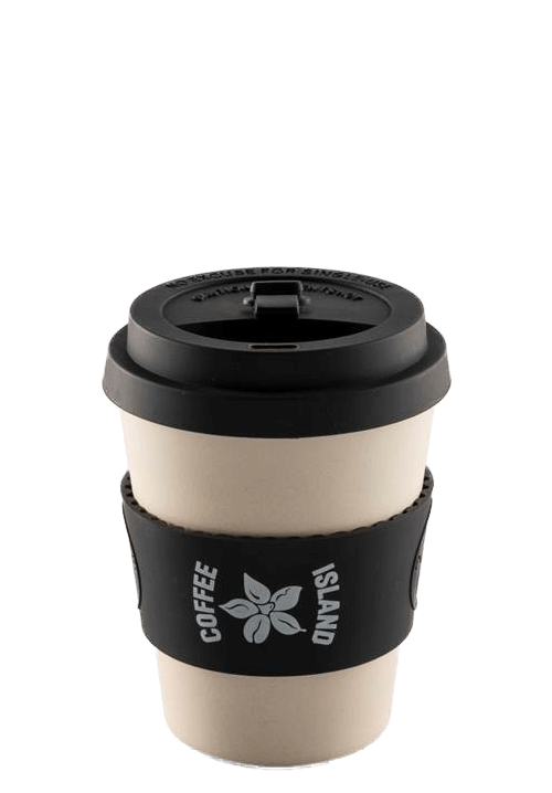 Ecoffee Black-White Reusable Cup