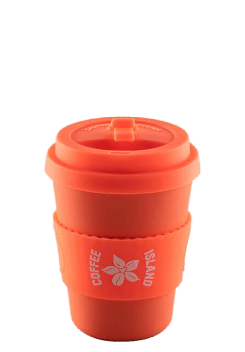 Ecoffee Orange Reusable Cup