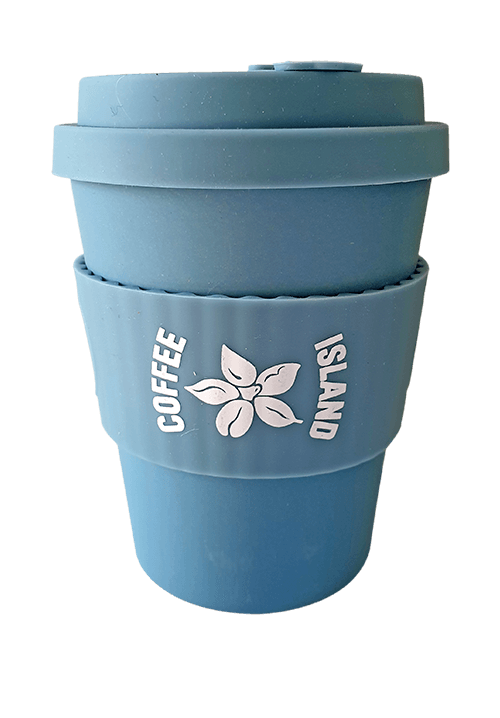 Ecoffee Blue - Gray Reusable Cup 12oz